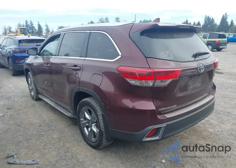 2019 Toyota Highlander Hybrid Limited Platinum из США, поврежденный, VIN 5TDDGRFH4KS061379